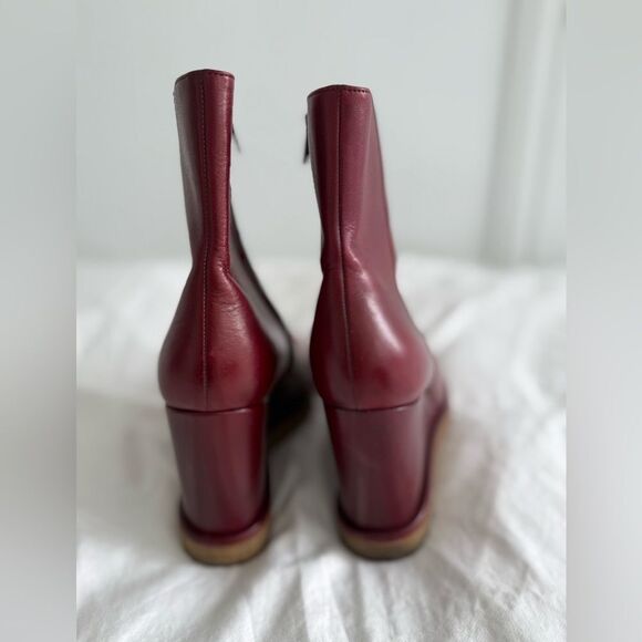 Manon wedge ankle boot size 6.5 red//37 - Picture 2 of 5